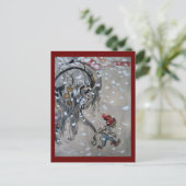 ジュルボッケン(ユール（キリスト降誕祭）ヤギ)勉強1911 ポストカード (スタンド正面)