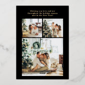 ジュワユ ノエル マルチ フォト ゴールド 箔シーズンカード (裏面)