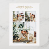 ジュワユ ノエル マルチ フォト ゴールド 箔シーズンカード (裏面)