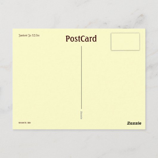 ジュンカーズ52/3m ポストカード (裏面)