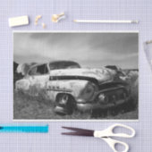 ジュンキクラシックャードの旧紙車 薄葉紙 (クラフト)