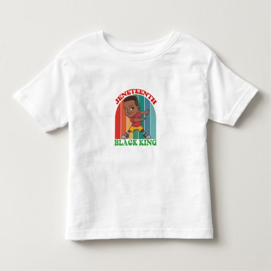ジュンティーン ブラック キング トドラーTシャツ (正面)