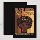 ジュンティーン メラニン 黒い少女 最も力強い 招待状 (正面/裏面)