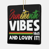 ジュンテーンド・バイブス - 解放の日1865 黒人歴史 セラミックオーナメント (左)