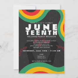 ジュンテーント ブラックヒストリー 1865年 自由祝祭 招待状