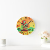 ジュン中国のクスがキュービズムのジオアートで上陸 ラウンド壁時計 (ホーム)