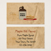 ジューアンドパンケーキメープルシロップつるラベル (正面&裏面)