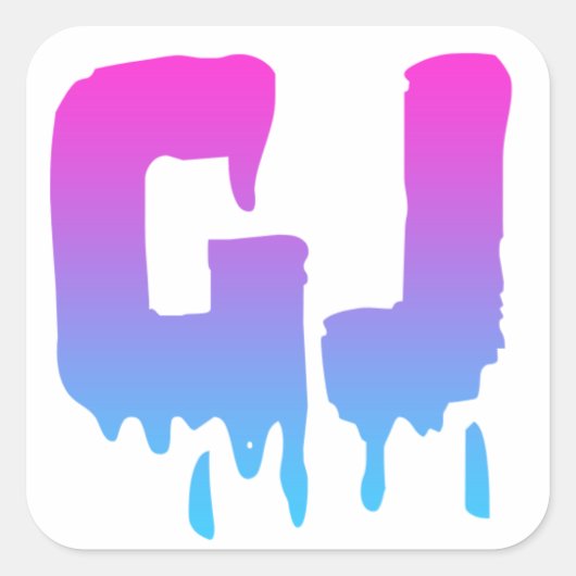 ジューガーリースのロゴシール スクエアシール (正面)