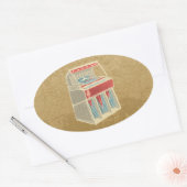 ジュークグランジボックス 楕円形シール (封筒)