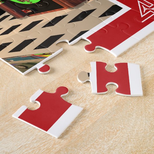 ジュークボックスのダイナー ジグソーパズル (側面)