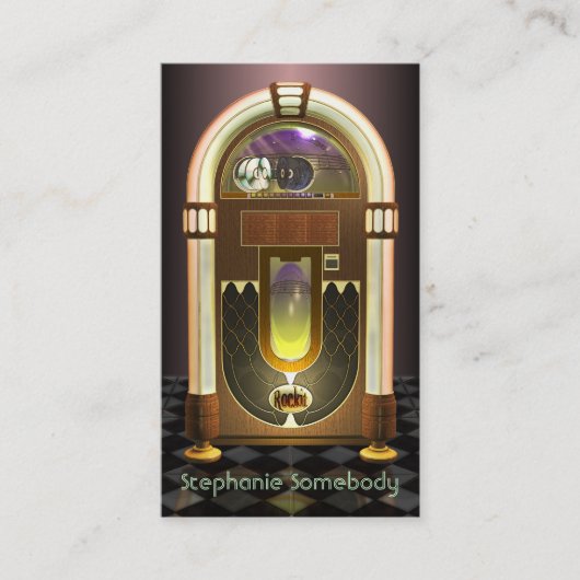 ジュークボックスのプロフィールカード 名刺 (正面)