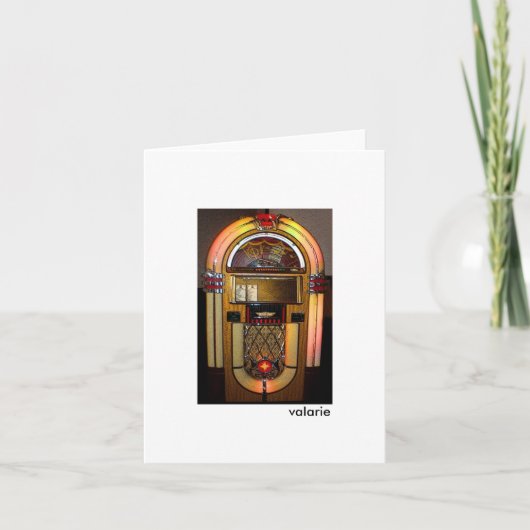 ジュークボックスのメッセージカード カード (正面)