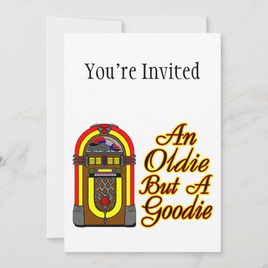 ジュークボックスは古いがグーディー 招待状 (正面)