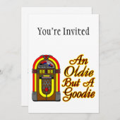 ジュークボックスは古いがグーディー 招待状 (正面/裏面)