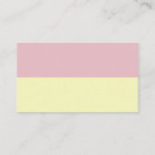 ジュークボックスイベントプランナーの赤い黄色のストライプ 名刺 (裏面)