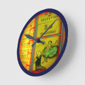 ジュークボックスウォールクロック! ラウンド壁時計 (傾斜)