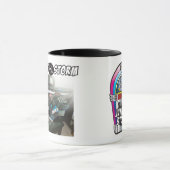 ジュークボックスストームコーヒーマグ(両面、2トーン) マグカップ (中央)
