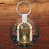 ジュークボックスロッカホリックキーチェーン キーホルダー (正面)