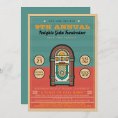 ジュークボックス ソックホップパーティ 招待状 フライヤー (正面/裏面)