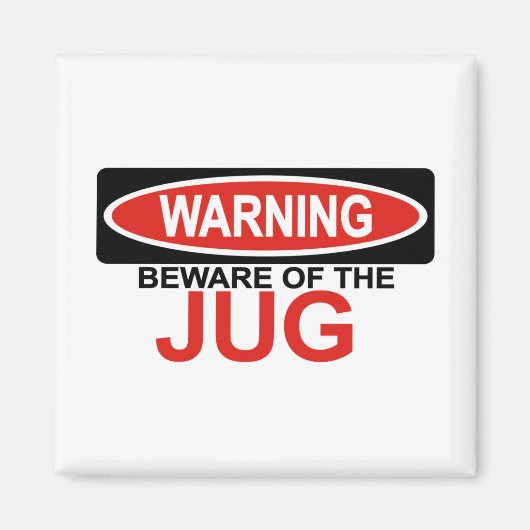 ジューグに用心する マグネット (正面)