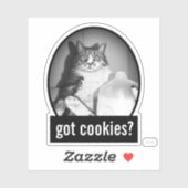 ジューグの牛乳を飲む猫 シール (シート)