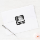 ジューグの牛乳を飲む猫 スクエアシール (封筒)