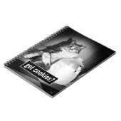 ジューグの牛乳を飲む猫 ノートブック (左側)