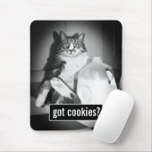 ジューグの牛乳を飲む猫 マウスパッド (マウス)