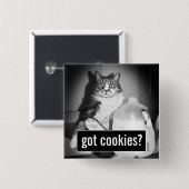 ジューグの牛乳を飲む猫 缶バッジ (正面&裏面)