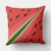 ジューシーでおいしい熟したスイカと種子デザイン クッション (裏面)