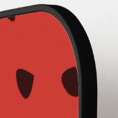 ジューシーでおいしい熟したスイカと種子デザイン ピックルボールラケット (左詳細)