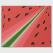 ジューシーでおいしい熟したスイカと種子デザイン ラッピングペーパー (フラット)