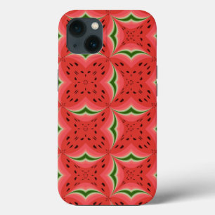 ジューシーでおいしい熟したスイカと種子デザイン iPhone 13ケース