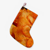 ジューシーでカリカリの黒いプレート。 スモールクリスマスストッキング (正面 (吊り時))