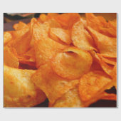 ジューシーでカリカリの黒いプレート。 ラッピングペーパー (フラット)