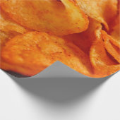 ジューシーでカリカリの黒いプレート。 ラッピングペーパー (角)