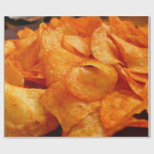 ジューシーでカリカリの黒いプレート。 ラッピングペーパー (フラット)