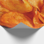 ジューシーでカリカリの黒いプレート。 ラッピングペーパー (角)