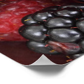 ジューシーで熟したベリーフルーツメドレー ポスター (角)