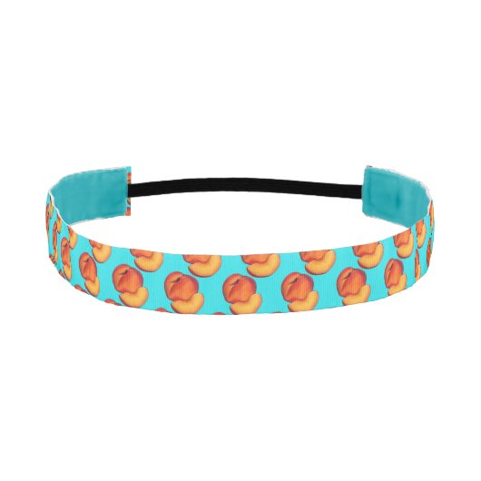 ジューシーで熟した夏の桃グルジア桃の果実 アスレチックヘッドバンド (正面)