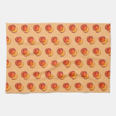 ジューシーで熟した夏の桃グルジア桃の果実 キッチンタオル (横)