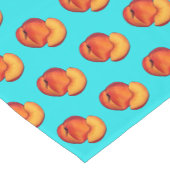 ジューシーで熟した夏の桃グルジア桃の果実 ショートテーブルランナー (コーナー)