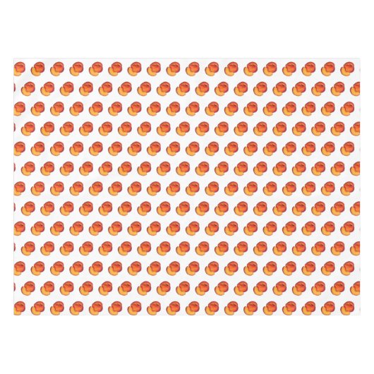 ジューシーで熟した夏の桃グルジア桃の果実 テーブルクロス (正面(横))