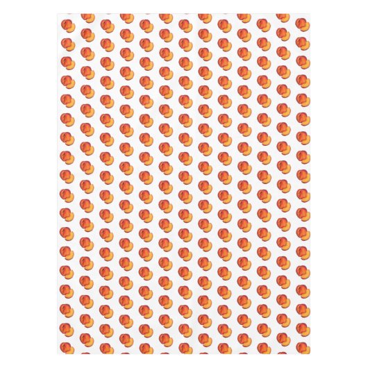 ジューシーで熟した夏の桃グルジア桃の果実 テーブルクロス (正面)