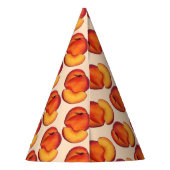 ジューシーで熟した夏の桃グルジア桃の果実 パーティーハット (裏面)