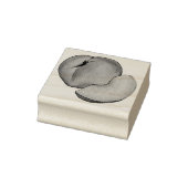 ジューシーで熟した夏の桃グルジア桃の果実 ラバースタンプ (スタンプ)