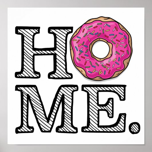 ジューシーで美味しいピンクドーナツハウスウォーマー ポスター (正面)