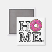 ジューシーで美味しいピンクドーナツハウスウォーマー マグネット (正面/裏面)