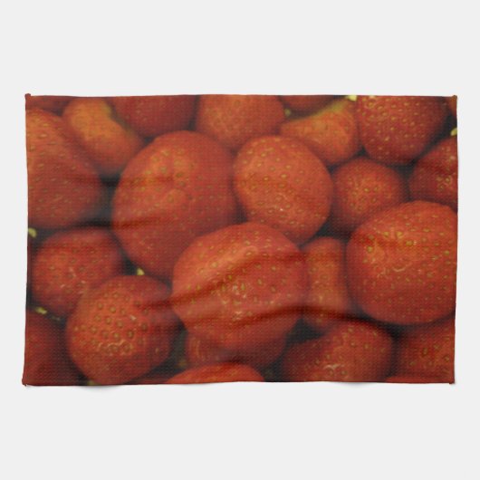 ジューシーなイチゴのキッチンタオル キッチンタオル (横)