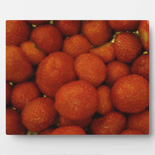 ジューシーなイチゴのプレート フォトプラーク (正面)